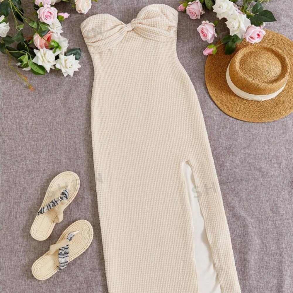 Strapless Twist Dress